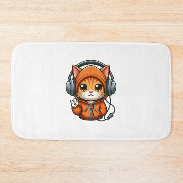 Item preview, Musician Cat Wearing Hoodie designed and sold by MrHemo.