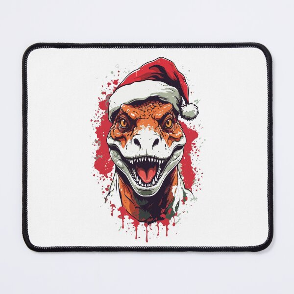 Item preview, Dino Christmas Raptor Santa Claus Santa designed and sold by Nerdlight.