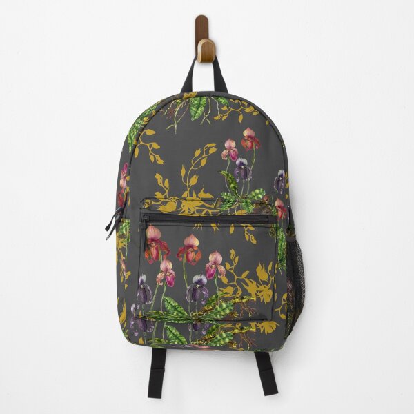 Item preview, Mystical Blooms: Wild Orchid Watercolor Collection on Dark Grey and Gold Shadow designed and sold by Hadamundo.