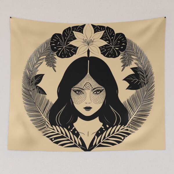 Item preview, Girl face in plant species  designed and sold by Kulpi6147.