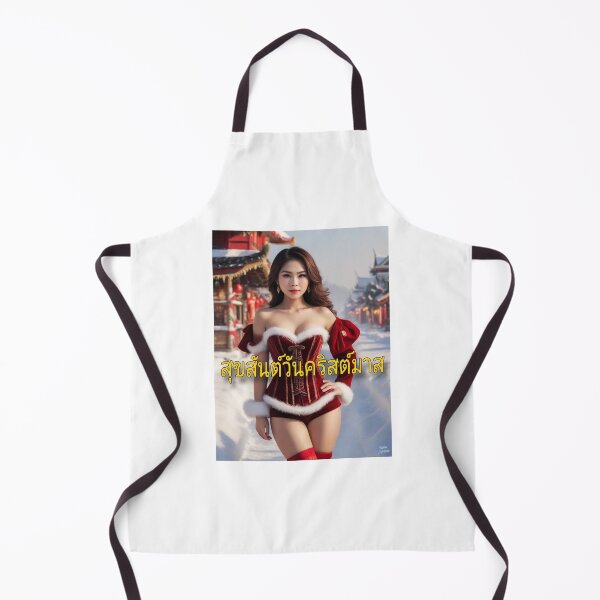 Item preview, Thai Woman wishing Merry Christmas; Thailand; designed and sold by StickerApe.