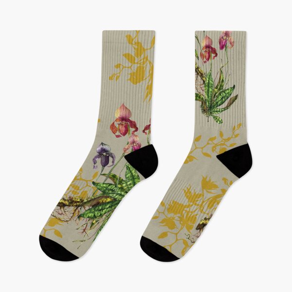 Item preview, Mystical Blooms: Wild Orchid Watercolor Collection on Tuape and Gold Shadow designed and sold by Hadamundo.