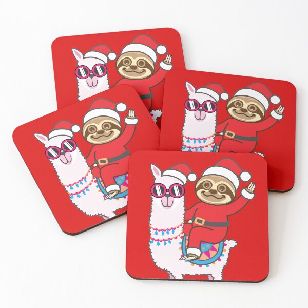 Item preview, Sloth Santa Llama designed and sold by plushism.