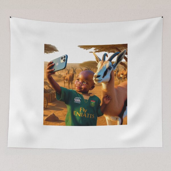 Item preview, Selfie with a Springbok  designed and sold by RoyalMob.