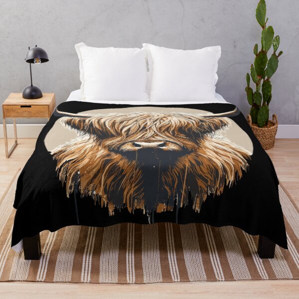 Item preview, Funny vintage scottish highland cow heilan coo designed and sold by TomFrontierArt.