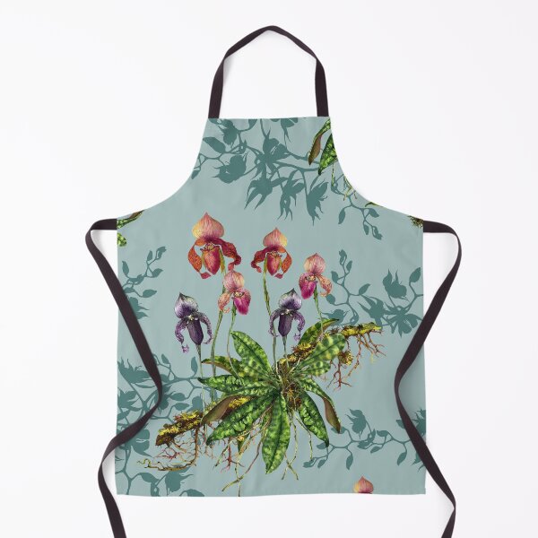 Item preview, Mystical Blooms: Wild Orchid Watercolor Collection on Blue and Teal Shadow designed and sold by Hadamundo.