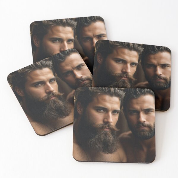 Item preview, handsome gay couple for ur t-shirts, mugs, stickers... designed and sold by masculinepixels.