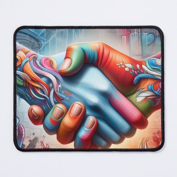 Item preview, Colourful handshake designed and sold by Arturos31.