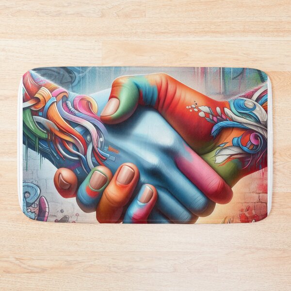 Item preview, Colourful handshake designed and sold by Arturos31.