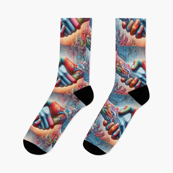 Item preview, Colourful handshake designed and sold by Arturos31.