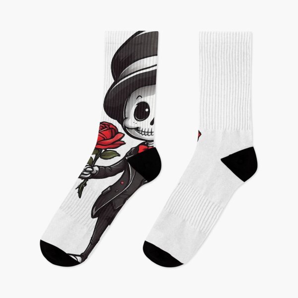 Item preview, Skeleton holding a red rose. designed and sold by wplamkung.