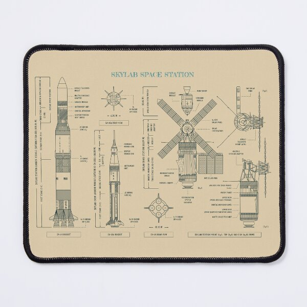 Item preview, Skylab Space Station (Parchment) designed and sold by BGALAXY.