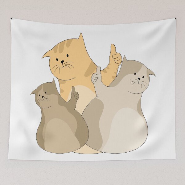 Item preview, Cute cat thumbs up designed and sold by Maiidden.