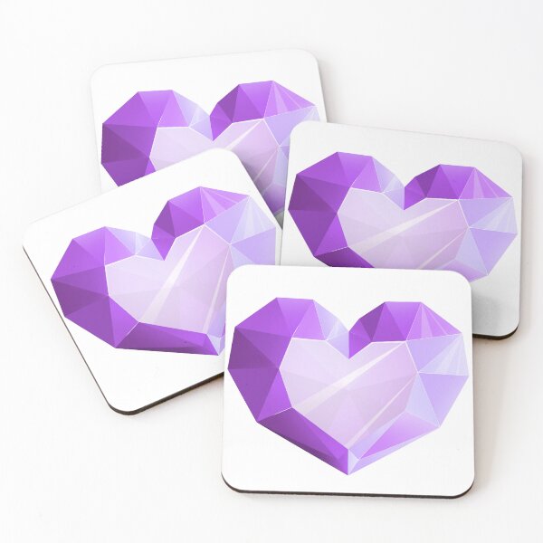 Item preview, Purple Crystal Heart designed and sold by AlliddeArt.