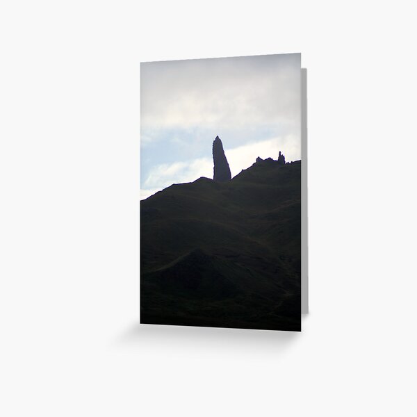 Old Man Storr Silohuette Greeting Card