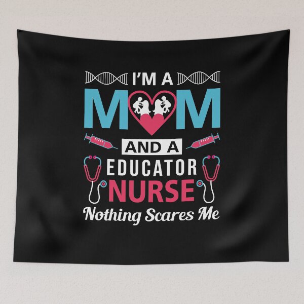 Item preview, I'm a Educator Nurse Mom, Registered Nurse, Oncology Nurse, Nursing School Apparel, PACU nurse gift designed and sold by behindthefacts.