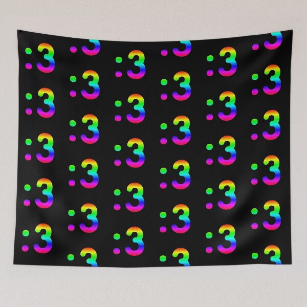 Item preview, Puppy smile cute Femboy emoticon Vibrant rainbow flag designed and sold by SISSY4SISSIES.