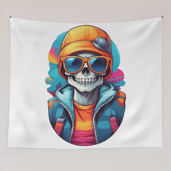Item preview, skull with bucket hat designed and sold by wplamkung.
