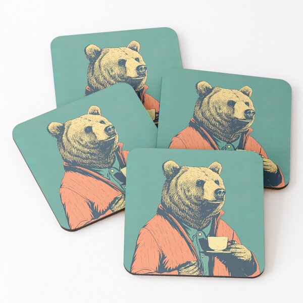 Item preview, A Proper Cuppa with Mr. Bear designed and sold by Retro Type.