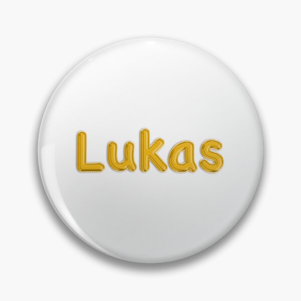 Item preview, Golden Balloon Foil Lukas Name Label designed and sold by NormadWorld.