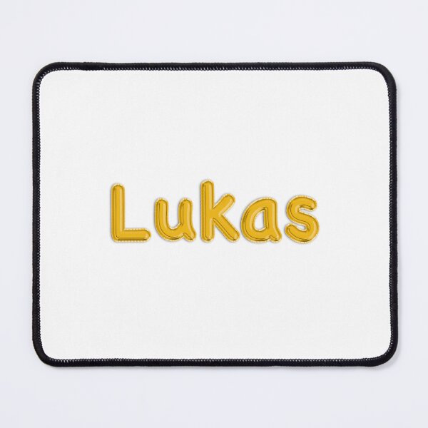 Item preview, Golden Balloon Foil Lukas Name Label designed and sold by NormadWorld.