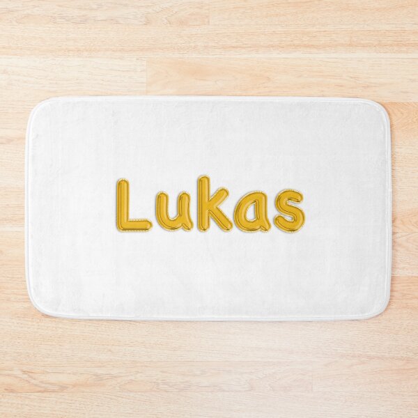 Item preview, Golden Balloon Foil Lukas Name Label designed and sold by NormadWorld.