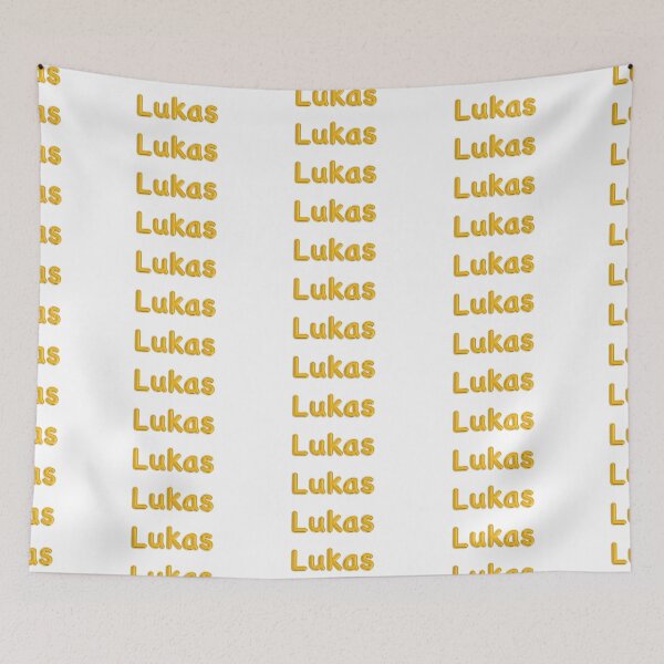 Item preview, Golden Balloon Foil Lukas Name Label designed and sold by NormadWorld.