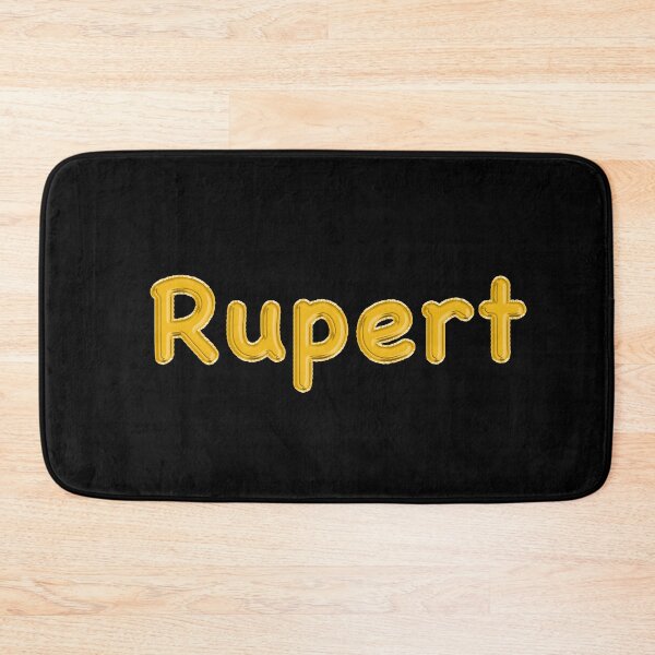 Item preview, Golden Balloon Foil Rupert Name Label - (Black) designed and sold by NormadWorld.