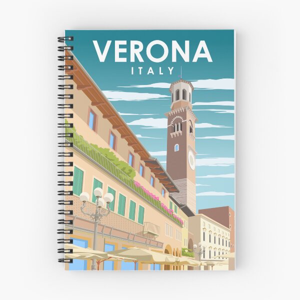 Item preview, Verona Italy Vintage Minimal Retro Travel Poster Tower designed and sold by Stadify.