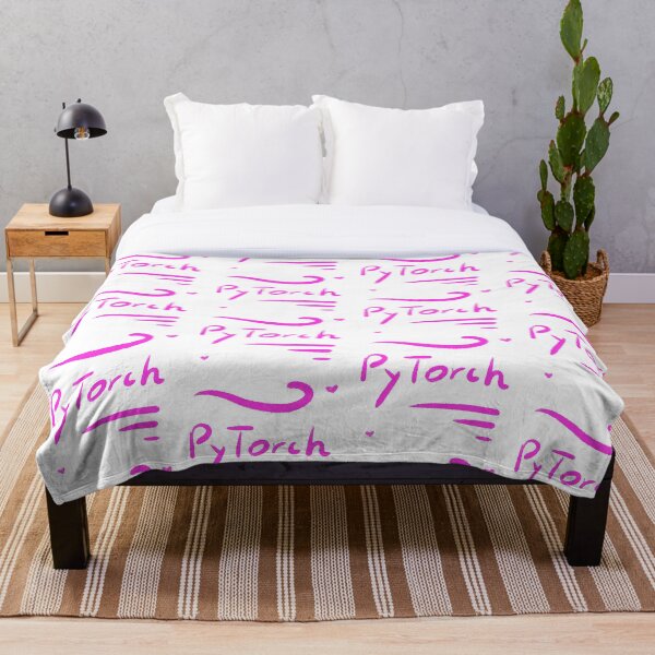 Item preview, PyTorch type art programming coding typography pink pattern designed and sold by SparksGlo-AAAA.