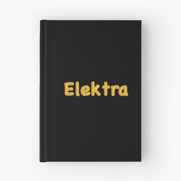 Item preview, Golden Balloon Foil Elektra Name Label - (Black) designed and sold by NormadWorld.