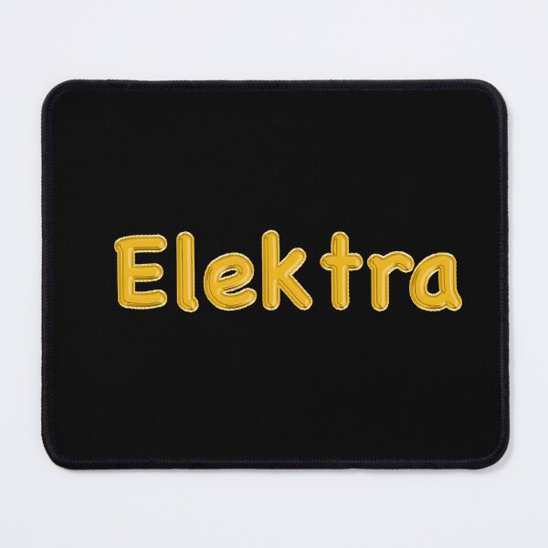 Item preview, Golden Balloon Foil Elektra Name Label - (Black) designed and sold by NormadWorld.