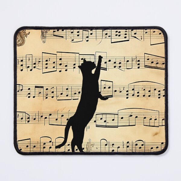 Item preview, cat on sheet music designed and sold by rafal12345.