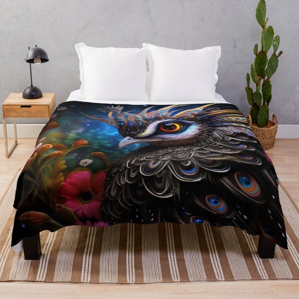 Item preview, Majestic Peacock vibrant portrait designed and sold by zoldi.