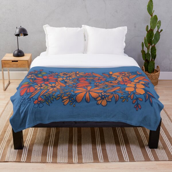 Item preview, Floral in Red and Blue designed and sold by Hélène Carmona.