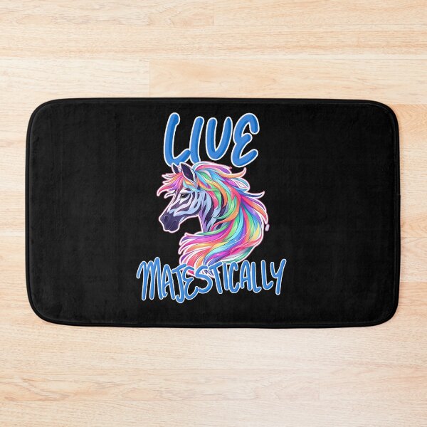 Item preview, Live Majestically Rainbow Zebra Blue Text Sticker and Shirt Design by Zeesdesign on Redbubble designed and sold by ZEESDESIGN.