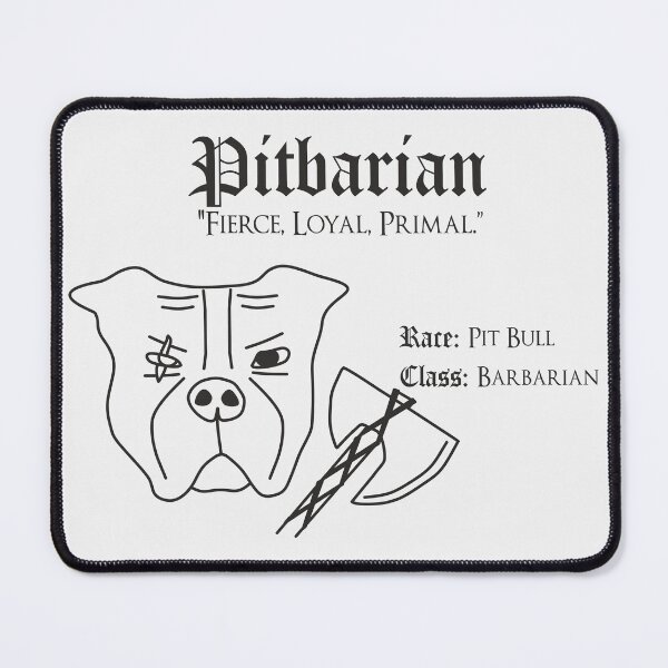 Item preview, RPG Dog Class - Barbarian (Pitbarian) designed and sold by Maewps.