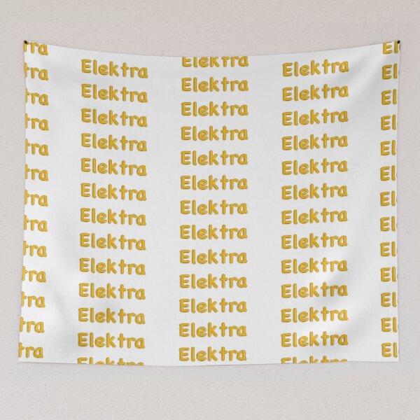 Item preview, Golden Balloon Foil Elektra Name Label designed and sold by NormadWorld.
