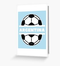 Argentina Soccer Fan Greeting Card