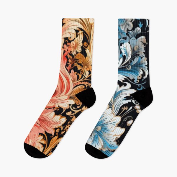 Item preview, Elegance in Contrast Socks (One Color only) designed and sold by PurpleMoss.