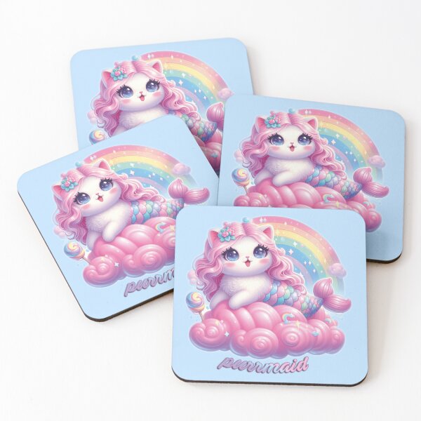 Item preview, Purrmaid Kitty Mermaid designed and sold by liminalcandy.