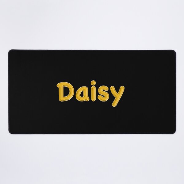 Item preview, Golden Balloon Foil Daisy Name Label - (Black) designed and sold by NormadWorld.