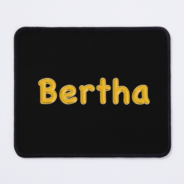Item preview, Golden Balloon Foil Bertha Name Label - (Black) designed and sold by NormadWorld.