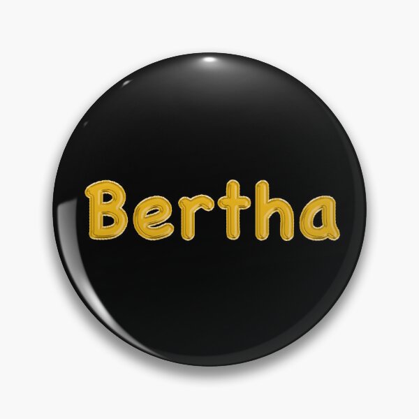 Item preview, Golden Balloon Foil Bertha Name Label - (Black) designed and sold by NormadWorld.