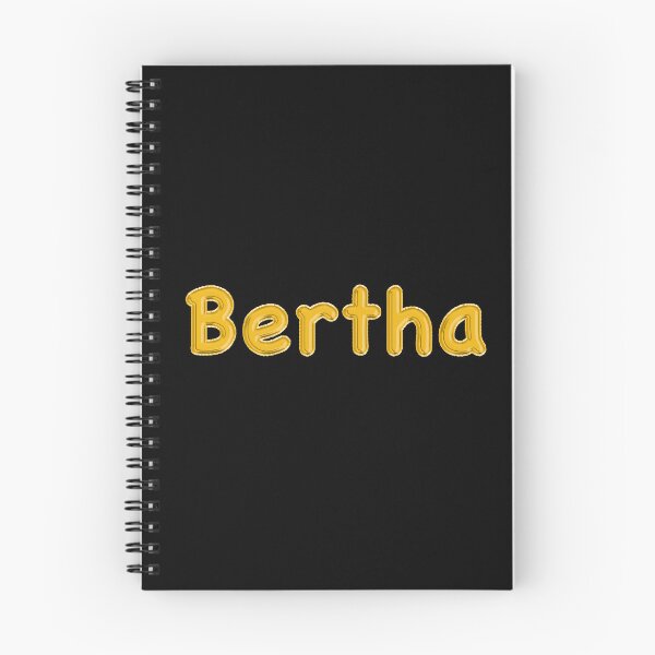 Item preview, Golden Balloon Foil Bertha Name Label - (Black) designed and sold by NormadWorld.