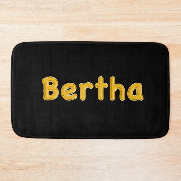 Item preview, Golden Balloon Foil Bertha Name Label - (Black) designed and sold by NormadWorld.