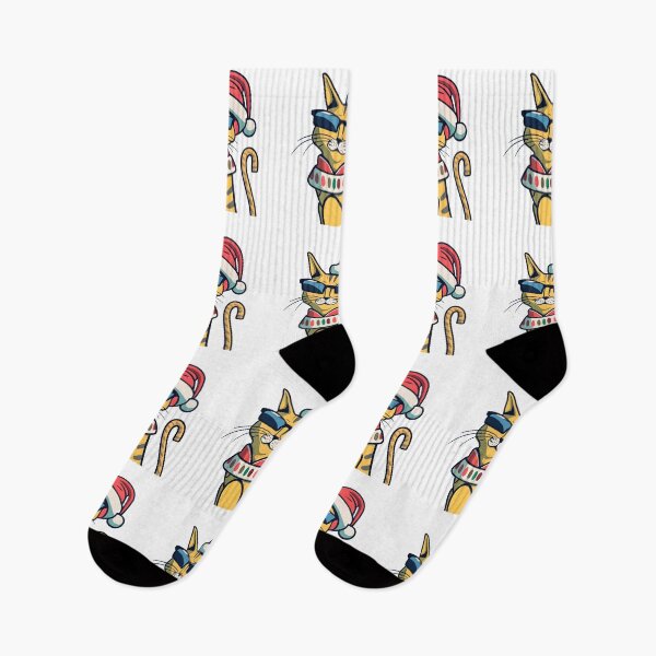 Item preview, yellow catto in christmas designed and sold by SabyDigitalArt.