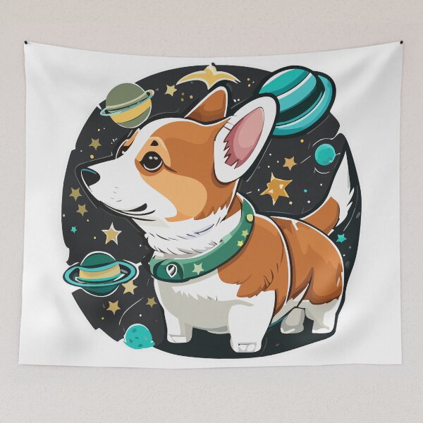 Item preview, Corgi in Cosmos designed and sold by Corgi-at-night.