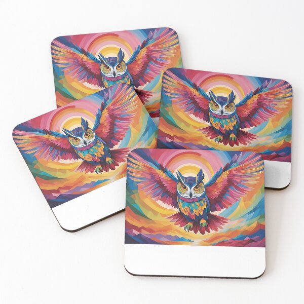 Item preview, Owl flying in Magic  Night  designed and sold by BotunPeony.