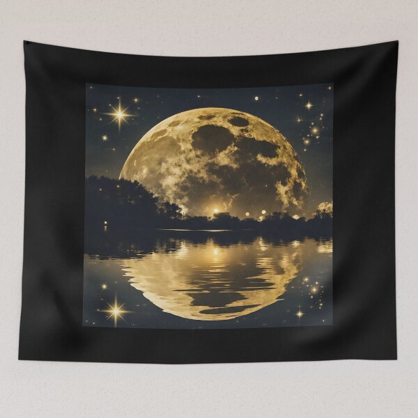 Item preview, Orange Moonset Full Moon designed and sold by MarzenaKa.